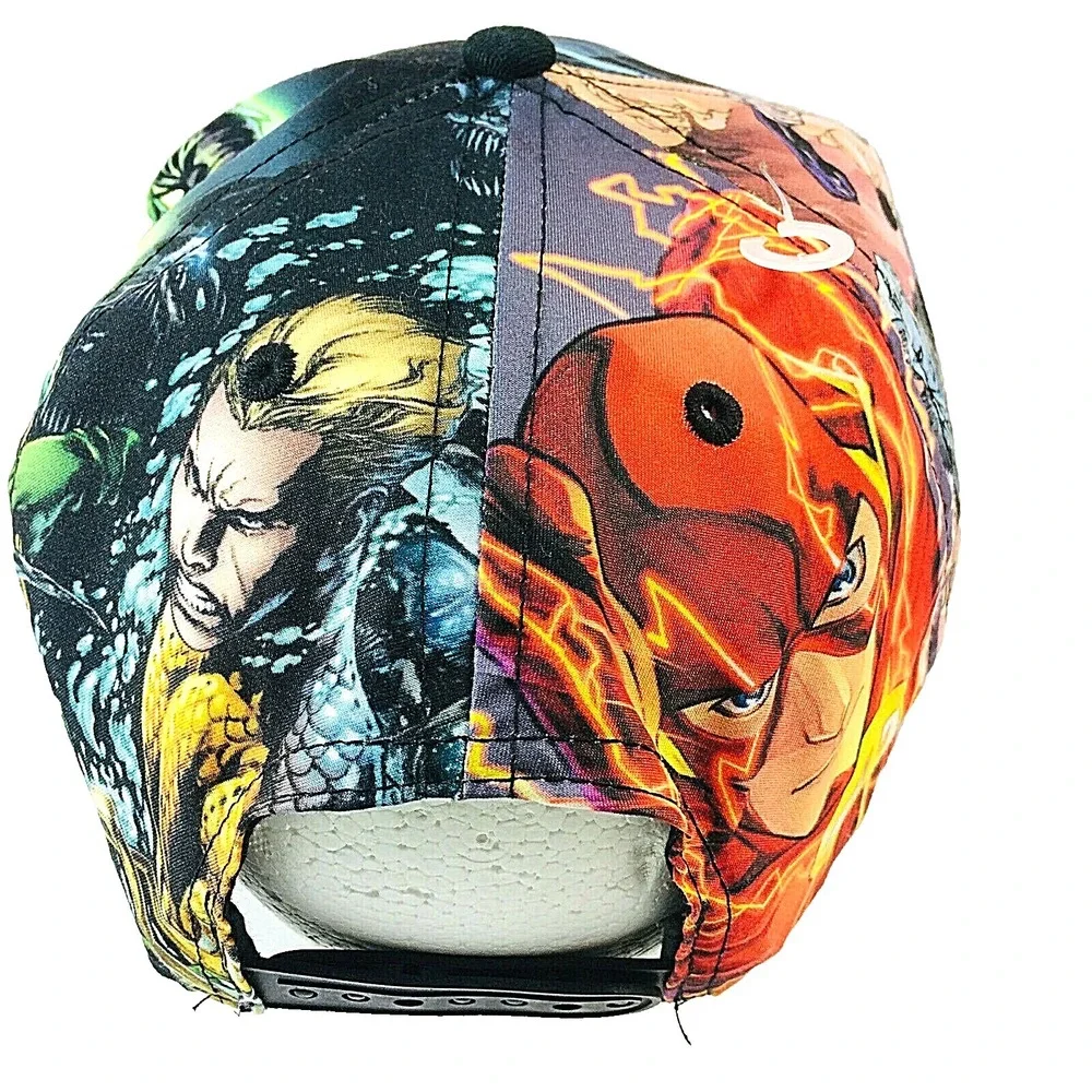 Justice League Boys Snapback Baseball Cap Hat DC Comics Superhero Adjustable